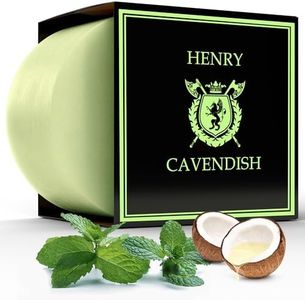 Henry Cavendish Eucalyptus Mint Shaving Soap with Shea Butter & Coconut Oil. Long Lasting 4 oz Puck Refill. Himalaya Fragrance. All Natural. Rich Lather, Smooth Shave. For Ladies and Gentlemen.