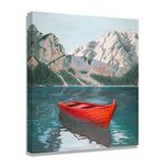 Paddle Me Away Canvas Wall Art Canvas Prints for Wall Decor Wall Pictures Giclee on Canvas Scenic Artwork Canvas Art Modern Masterpiece for Home Décor, Teal