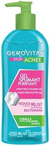 Gel Limpiador Facial Purificante para Piel Grasa con Acné, Reduce la Actividad Bacteriana y el Sebo sin Resecar, Lava Suave y Eficaz, 150 ml, Gerovital Stop Acnee
