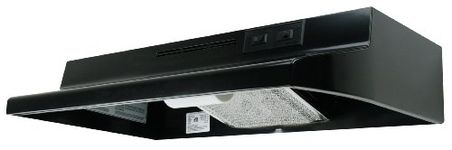 Air King AV1306 Advantage Convertible Under Cabinet Range Hood with 2-Speed Blower and 180-CFM, 7.0-Sones, 30-Inch Wide, Black