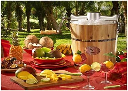 Vente-unique - Sorbetière électrique GIVRETO en bois 3.5 L