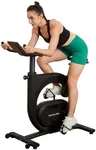 GarveeLife Stationary Bikes for Home,Electromagnetic Control Exercise Bike,Indoor Cycling Bike with Shuttle Smart Knob,Magnetic Resistance/Brake Pad, Low Noise with App, Upgraded Version Seat