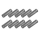 sourcingmap Compression Spring - 1.2mm Wire Dia , 12mm OD , 40mm Free Length Spring Steel Extension Spring,Black,10Pcs