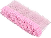 Tbestmax 500 Disposable Mascara Wands Eyelash Brush Spoolies for Eyebrow Eye Lash Extension Pink