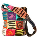 Tribe Azure Fair Trade Unisex Messenger Shoulder Bag (red)