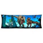 Franco Kids Bedding Super Soft Microfiber Zippered Body Pillow Cover, 20" x 54", Jurassic World,PE0118