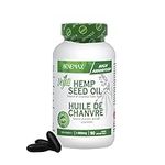 Benemax Hemp Seed Oil 100% Plant Based & 100% Vegan including a Plant Based Outer Softgel. For Pain, Inflammation, Anxiety, Depression, Stress, Sleep, Brain & Heart. Omega 3-6-9. Lower Blood Pressure. Improved Skin. High Absorption. 1000mg 90 count