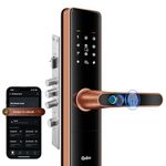 Qubo Smart Door Lock Ultra (Wi-Fi) from Hero Group | Remote App Unlock | 5 Bolts | Tamper Alerts | App Control| 7-Way Unlocking | Fingerprint| PIN | OTP | RFID Card | Mechanical Key | 3 Year Warranty