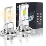 houscly 2024 Upgraded H7 Bulb,18000LM 600% Super Bright Lighting Bulb, 1:1 Mini Size Bulb with Fan,No Adapter Required Plug-and-Play, Pack of 2