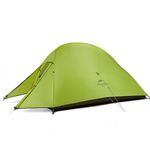 Naturehike Upgraded Cloud Up 2 Person Backpacking Tent for 4 Season Lightweight Tents for Camping & Hiking (Mustard Green-Upgraded(20D))