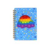 SAMVARDHAN Trendy Designer Kids Popit Pop It Game Spiral Diary Fidget Game Notebook 160 Pages Ruled (Car Popit)