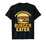 Professional Burger Eater Retro Funny Foodie Gift T-Shirt