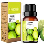 Organix Treasure Lemon Essential Oil Pure & Natural Undiluted Therapeutic Grade for Skin Pigmentation, Face, Hair, Aromatherapy and Massage, 15ml