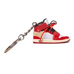 CLA6 Polyvinyl Chloride (Pvc) 3D Sneaker Keychain | Miniature Shoe Keyring | Handcrafted And Hand-Painted | Diverse Collection | Unisex (Aj1 Off-White Chicago, Aj1 (1 Pc))