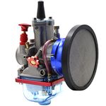 Upgraded Carburetor Transparent Float Chamber Carb with Intake Air Filter Kit Adjustable Injector Needle for Scooter Motorbike Motorcycle Mped ATV UTV Go Kart Accessories (34)