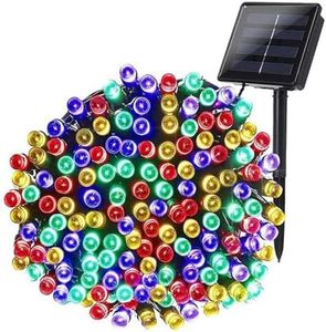GIGAWATTS 100 LED Solar Fairy String Light 10m Copper Wire Flowers Pot Diwali & Festival Decoration Lighting for Balcony Lawn Outdoor Indoor Backyards Pathways (Multicolour)