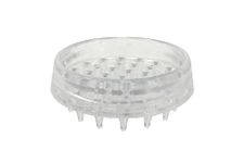 Shepherd Hardware 9081 1-1/2-Inch Spiked Furniture Cup, Clear Plastic, 4-Pack