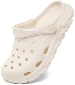 Toddler Boys Girls Garden Clog Slip On Slide Sandals Beach Shoes Beige