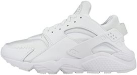 NIKE Men's Air Huarache Running Shoe, White Pure Platinum, 9 US