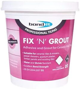 1.5Kg Brilliant White Fix 'N' Grout - Ready Mix Tile Adhesive & Grout