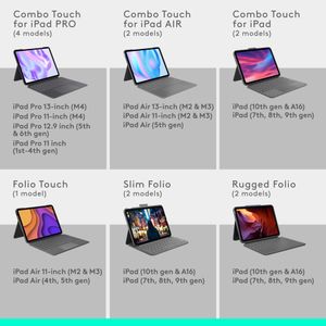 Logitech Slim Folio iPad Keyboard Case – Wireless Bluetooth Cover