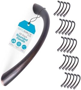 BIRDROCK HOME Sleek Rounded Handle - Oil Rubbed Bronze - Cabinet Drawer Pulls - Modern Adjustable Hardware for Kitchen, Bathroom, Cupboard, Dresser, Desk - Handles for Drawers - 3.75 Inch - 25 Pack