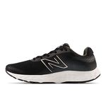 New Balance Men's 520 V8 Running Shoe, Black/White, 10.5 W