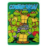 Nickelodeon's Teenage Mutant Ninja Turtles, Cowabunga Dudes Fleece Throw Blanket, 46" x 60", Multi Color