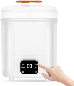 ADVWIN Baby Bottle Sterilizer, Electric Steam Baby Bottle Steriliser Dryer, Universal Fit for All Baby Items, Breast Pump Accessories, White