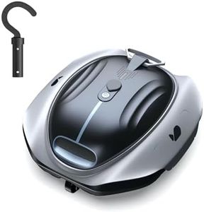 BUBLUE Bubot 300P Robotic Pool Cleaner, Cordless Pool Vacuum with Industry Leading Suction Power, Bluehole Tech, DirtLock Tech, Smart Sensor for Above-Ground Flat Pools up to 850 Sq.Ft, Silver