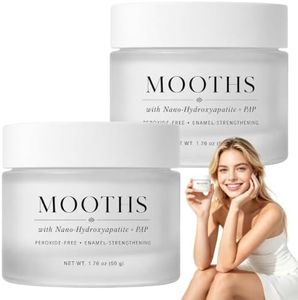 Mooths Teeth Stain Removal Powder for Gentle Daily Oral Care (2 Bottles)