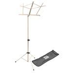 On Stage Folding Music Stand with Carrying Bag, Chrome