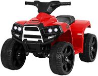 Rigo Kids Ride On Car ATV, 6V Battery Horn Headlight Built-in Music 20kg Capacity Quad Bike Electric Motorbike for Toddlers Baby Walkers Little Tikes Rides Kid Toy Red