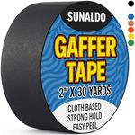 SUNALDO Gaffers Tape (2" x 30 Yards