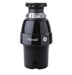 GE Disposall Batch Feed 1/2 Horsepower Motor Garbage Disposer, Good for Grinding: Cooked Meat, Beans, & Seeds, Easy Install Kit, Non-Corded, Recommended for 2-4 Person Homes, GFC530N