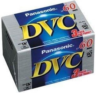 Panasonic AY-DVM60EJ3P Mini Digital Videocassette (60 Minute, 3 Pack)