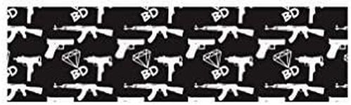 BLACK DIAMOND Skateboard GRIP TAPE 1 Sheet GUNS WEAPONS