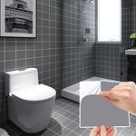 Holoras 50pcs Bathroom/Kitchen Tile Transfer Stickers, Stick on Wall Tile Peel and Stick Size 6 * 6 inches (Grey, 6 * 6 inches)