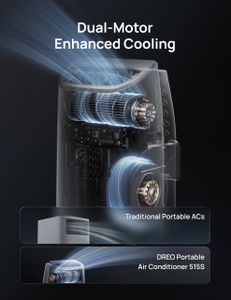 Dreo 3-in-1 Portable Air Conditioner, 10000 BTU – Smart Silent Cooling with App Control