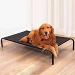 KUTKUT Cooling Elevated Dog Bed, Portable Durable Summer Frame Raised Pet Cot with Washable & Breathable Mesh | Cot Bed for Extra Large Medium Small Dogs for Camping or Beach (XL)