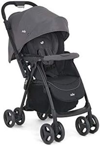 Joie Mirus Lightweight Baby Stroller - Pram with Reversible Handle, Hand Brake and One-Hand Fold, Buggy for Kids 0-2 Years (Upto 17.5 Kg), Ember, 1 Count (Pack of 1) (S1703AAEMB000)