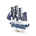 BESPORTBLE Sailing Ship Model Decor Wooden Miniature Sailing Boat Sailboat Model Vintage Nautical Sail Ship Marine Coastal Tabletop Ornament Educational Toy for Home Dollhouse Decor