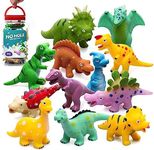 Hely Cancy Dinosaur Bath Toys - No Hole Bath Toys for Kids,Baby Bath Toys for Shower Water Pool Toys