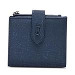 Steve Madden Bjem Matte Croco Bifold Wallet, Blue, One Size