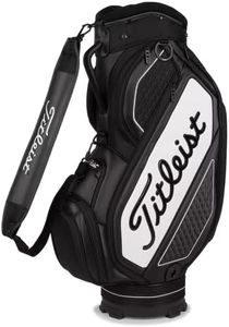 Titleist Midsize Staff Bag, Black/White