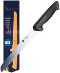 DALSTRONG Titan Forge Serrated Bread Knife - 10 Inch - Pro Series Knives - 7CR17MOV High-Carbon Steel Kitchen Knife - Full Tang Kitchen Knife - Razor Sharp Slicer - NSF Certified