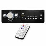 JAZZONIC Double IC High Power Car Stereo with LCD & Remote Control | Universal Fit MP3 Player -Bluetooth, USB, AUX, FM Radio, SD Card | Built-in Equalizer for Bass & Treble Control | Black-Grey (0015)