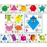 15 PCS Shape Posters, Shapes Learning Bulletin Board Set School Decoration Supplies Teaching Tool for Toddler Kid Family Classroom, 12” x 11.5”