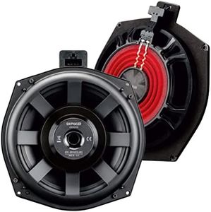 EMPHASER EM-BMWSUB2 – High Power 20 cm / 8 Zoll Auto Untersitz Subwoofer, kompatibel mit BMW Fahrzeugen, Plug & Play Underseat Bass, 150 W, 1 Paar