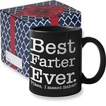 Find Funny Gift Ideas Best Farter Ever I Mean Father Funny Dad Mug Mug - World's Greatest Farter Funny Fathers Day Mugs Gifts from Kids Son, FathersDay Gifts for Dad from Daughter | (BFE Black)